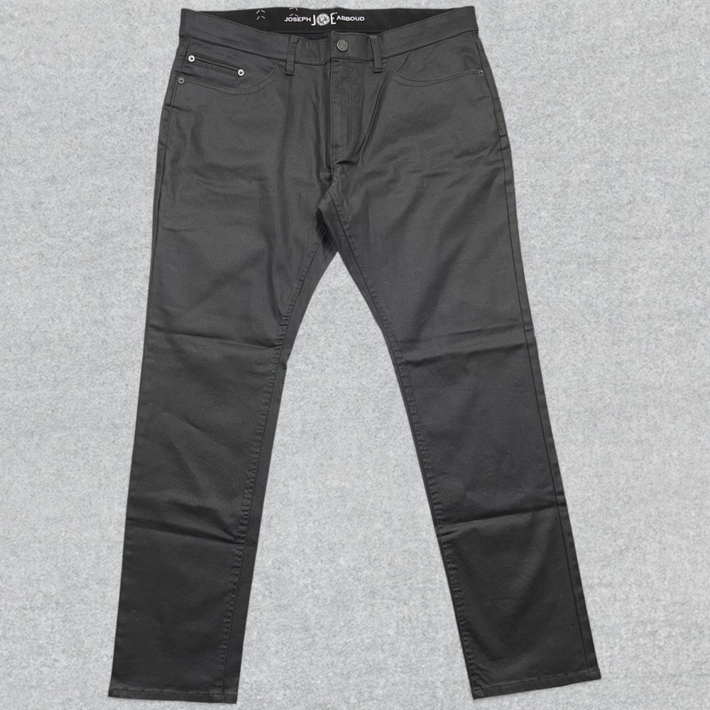 NEW Joseph Abboud Motion Five Pocket Pants Men's 38x32 Dark Gray Stretch Shiny